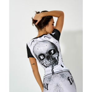 Рашгард Bona Fide: T-Shirt Skull "Light Gray"
