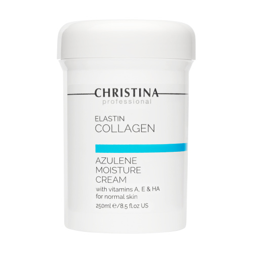 ElastinCollagen Azulene Moisture Cream with Vitamins A, E & HA for normal skin увлажняющий крем c витаминами А, Е и гиалуроновой кислотой для нормальной кожи «Эластин, коллаген, азулен», 250 мл